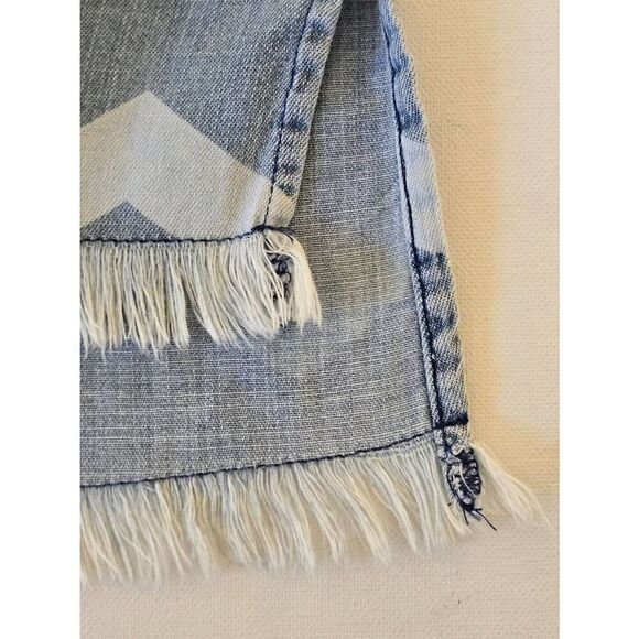 Billy T Lila Shirtdress Womens Denim Chevron Button Front Blue Dress Small - Picture 6 of 12